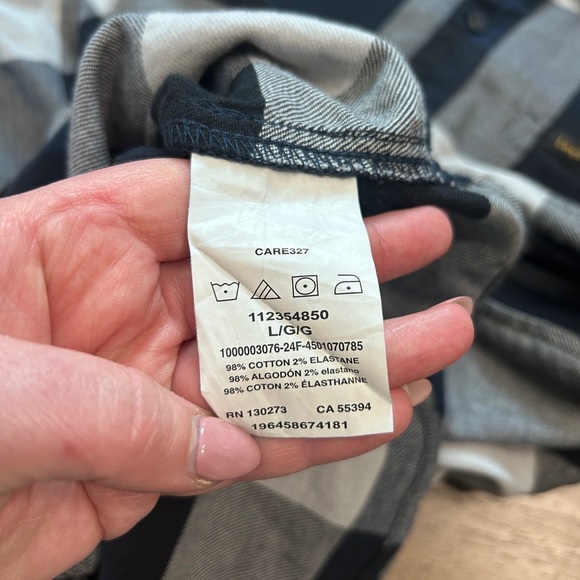 Lee Plaid Button Down Men’s Large NWOT - Picture 10 of 11